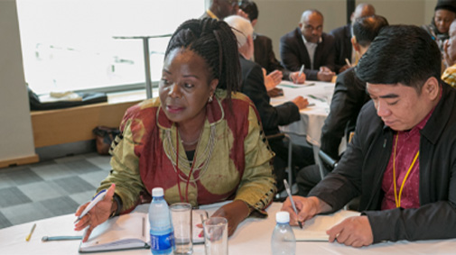 Esther Munalula Nkandu during a workshop