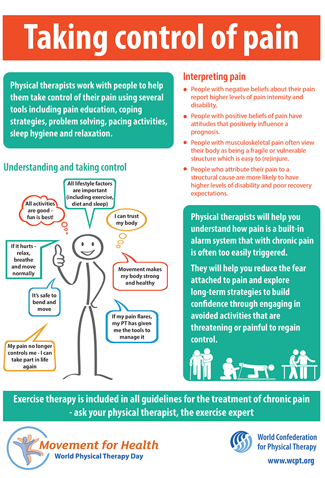 Thumbnail graphic of Infographic 3: Taking control of pain in English