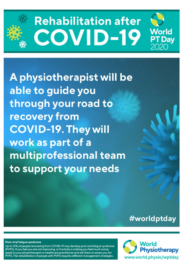 World PT Day 2020 poster 2 World Physiotherapy