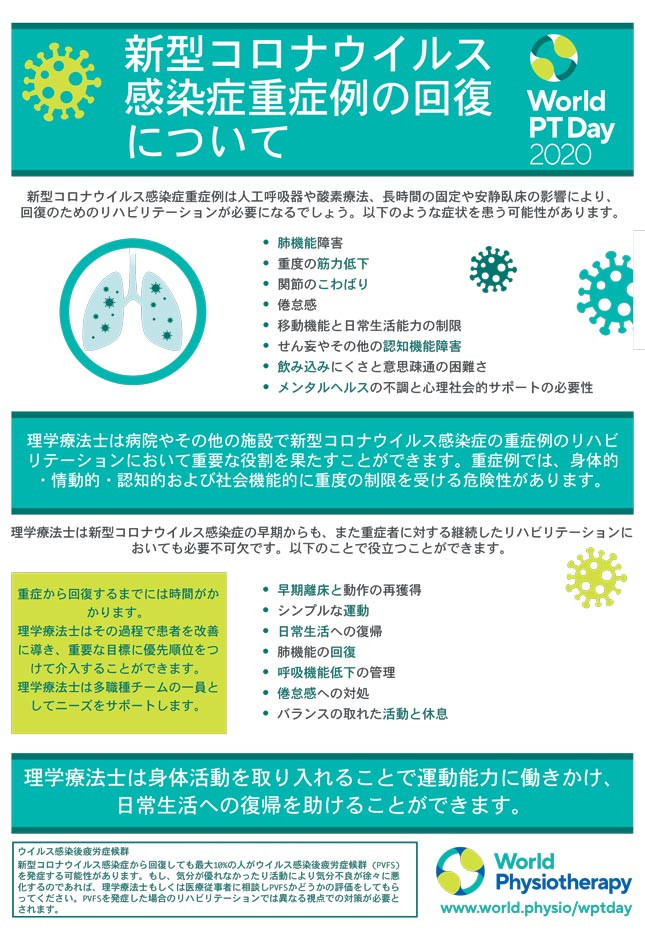 World Pt Day Infographics Japanese World Physiotherapy