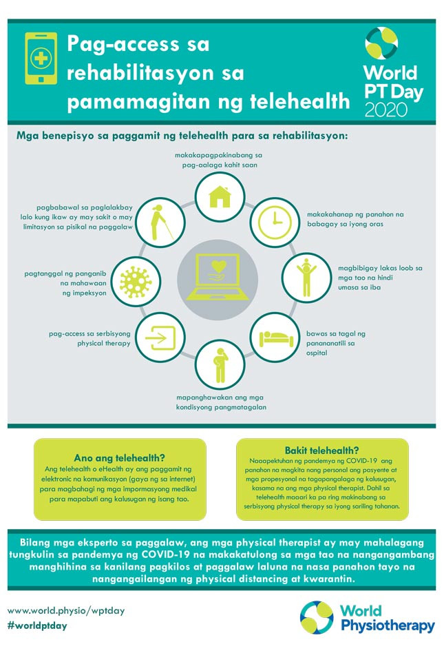 World PT Day 2020: infographics (Filipino) | World Physiotherapy