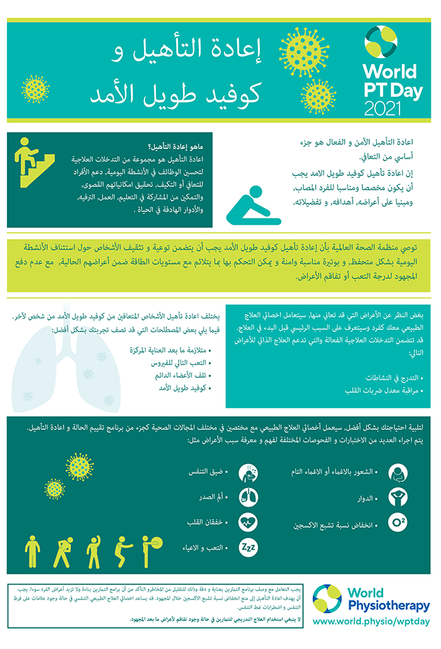 Image for World PT Day 2021 InfoSheet 2 in Arabic