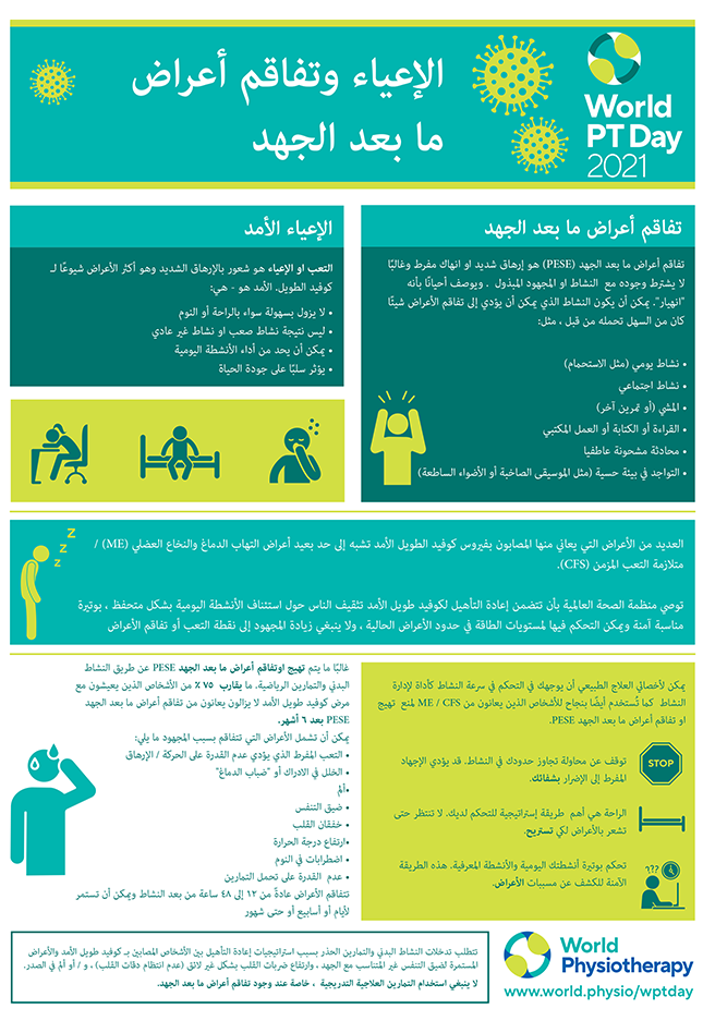 Image for World PT Day 2021 InfoSheet 3 in Arabic