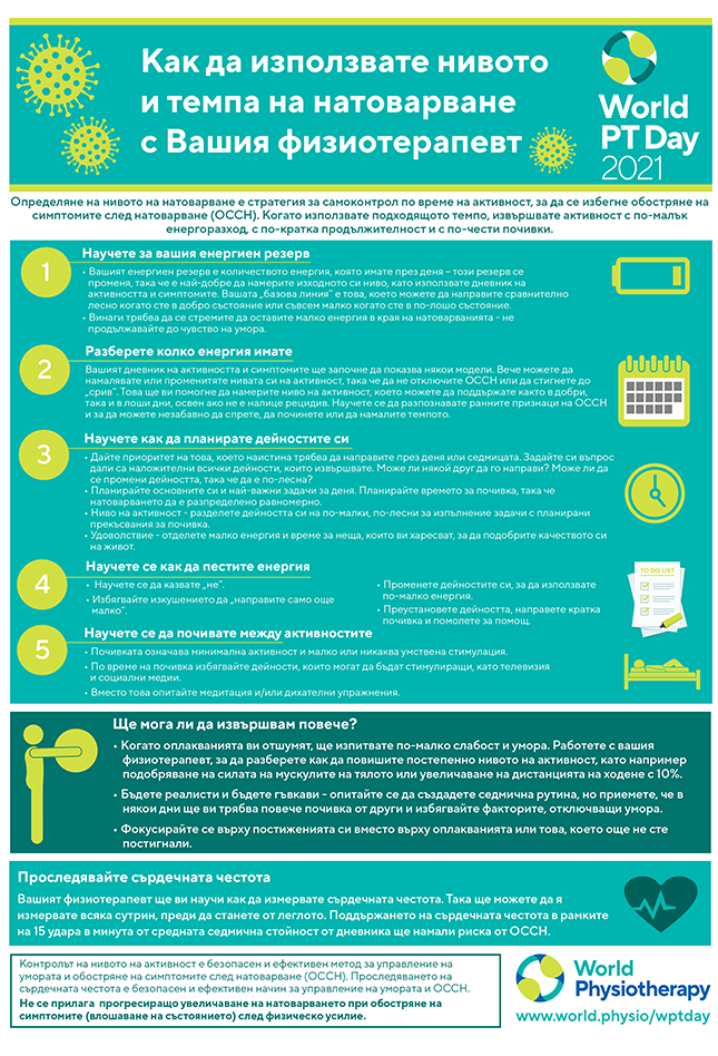 Image of World PT Day 2021 information sheet 4 in Bulgarian
