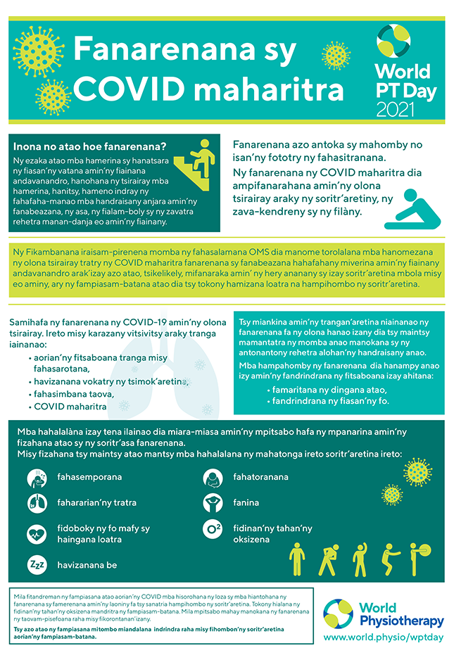 Image for World PT Day 2021 InfoSheet 2 in Malagasy