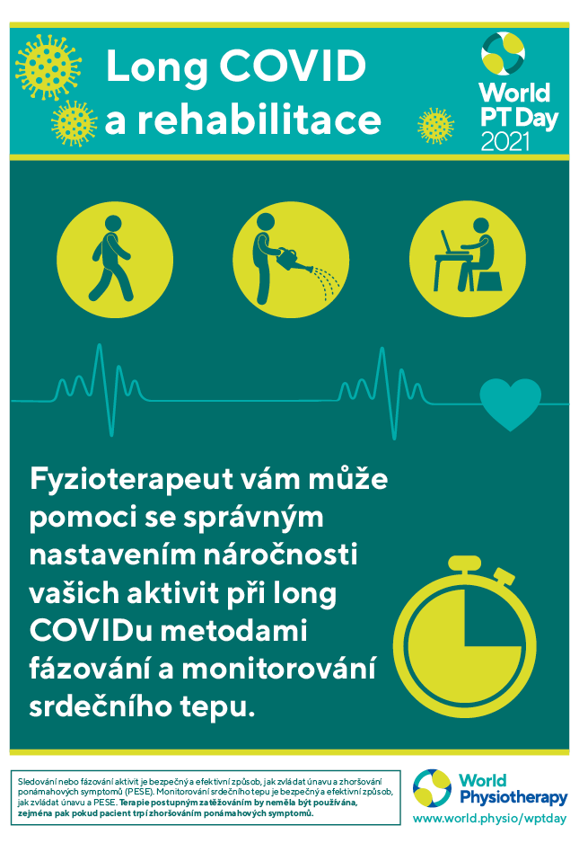 Imagen del cartel 2021 del Día Mundial del PT 2 en checo