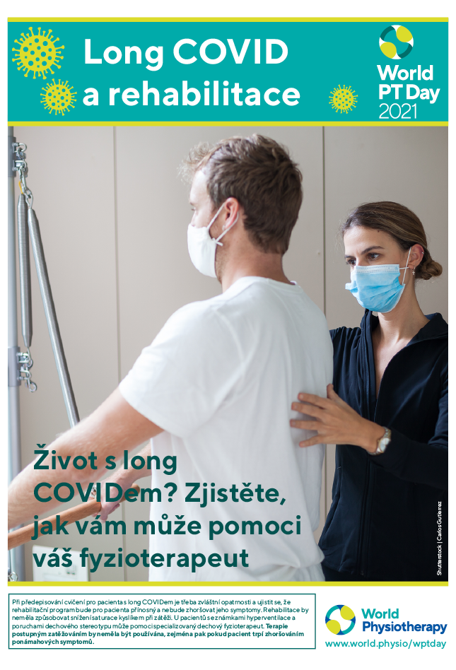 Imagen del cartel 2021 del Día Mundial del PT 3 en checo