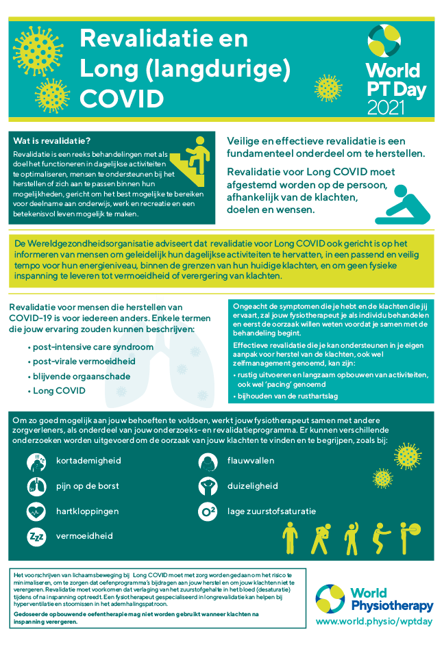 Image for World PT Day 2021 InfoSheet 2 in Dutch