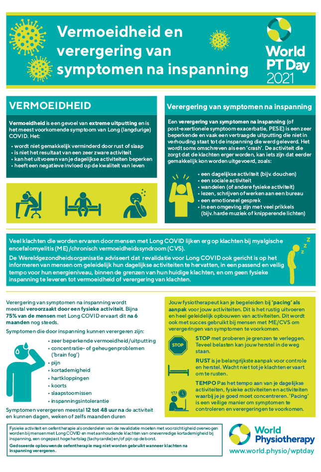 Image for World PT Day 2021 InfoSheet 3 in Dutch
