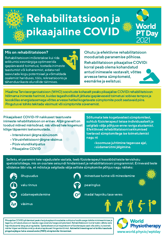 Image for World PT Day 2021 InfoSheet 2 in Estonian