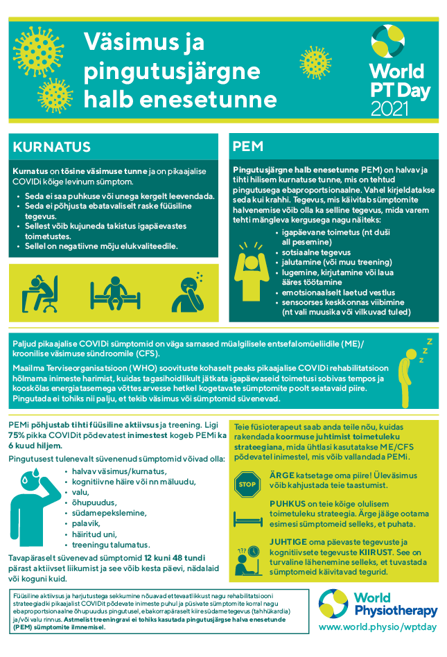 Image for World PT Day 2021 InfoSheet 3 in Estonian