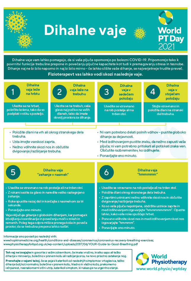 Image for World PT Day 2021 InfoSheet 5 in Slovenian