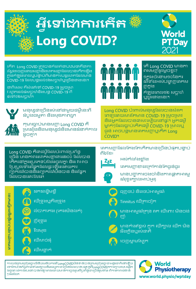 Image for World PT Day 2021 InfoSheet 1 in Khmer