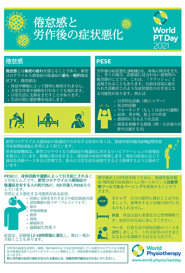 World PT Day information sheet 3. Japanese