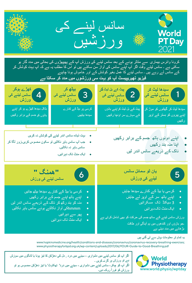 Image for World PT Day 2021 InfoSheet 5 in Urdu