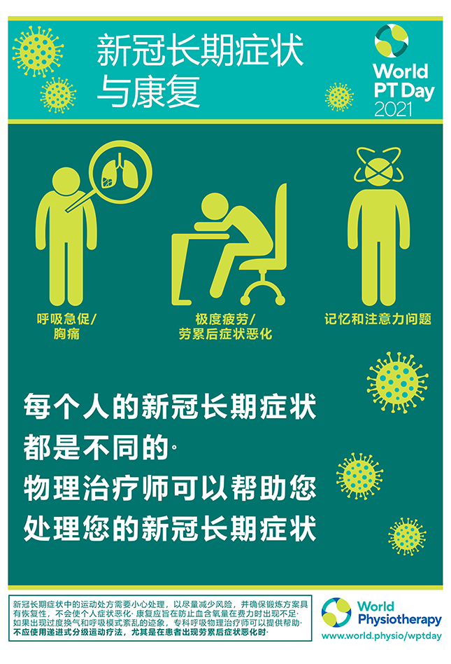 Image of World PT Day 2021 poster 1 in Chinese - Simplified
