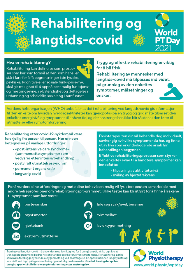 Image for World PT Day 2021 InfoSheet 2 in Norwegian