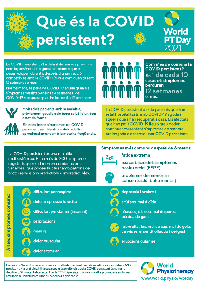 Image for World PT Day 2021 InfoSheet 1 in Catalan