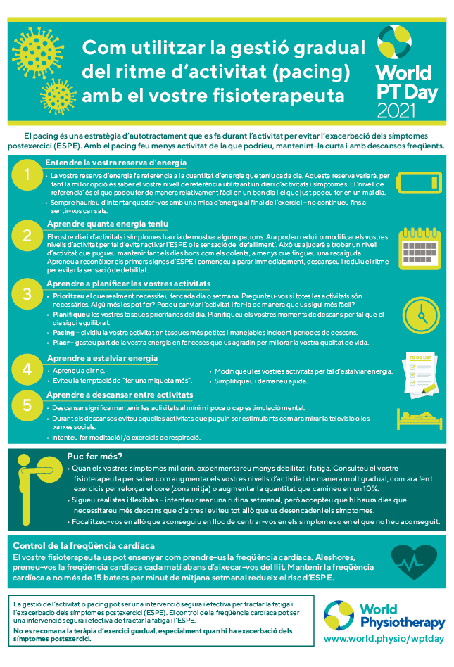 Image for World PT Day 2021 InfoSheet 4 in Catalan