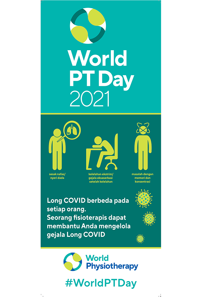 Image of World PT Day 2021 banner in Indonesian