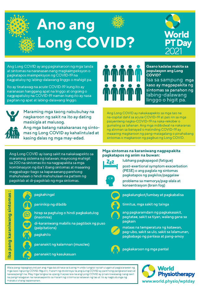 World PT Day information sheet 1. Filipino