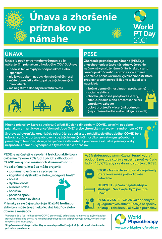 Image of World PT Day 2021 information sheet 1 in Slovak