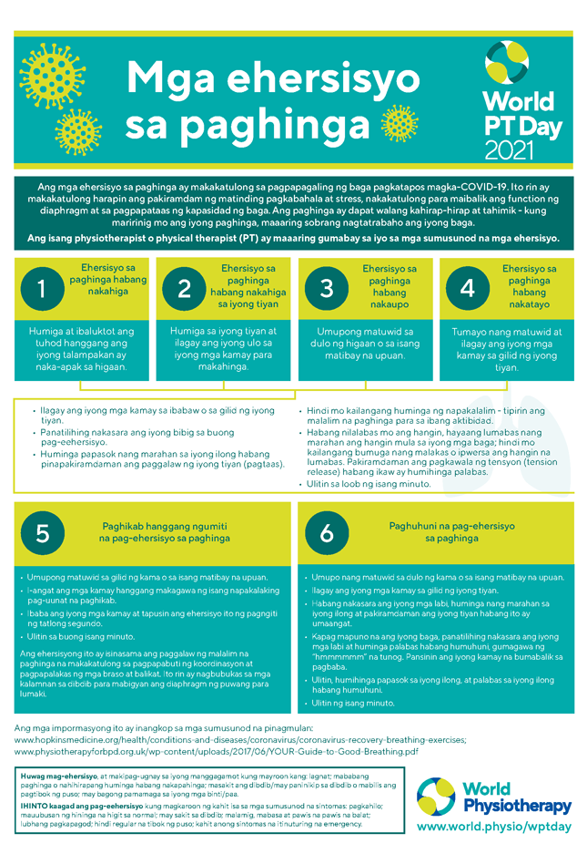 World PT Day information sheet 5. Filipino
