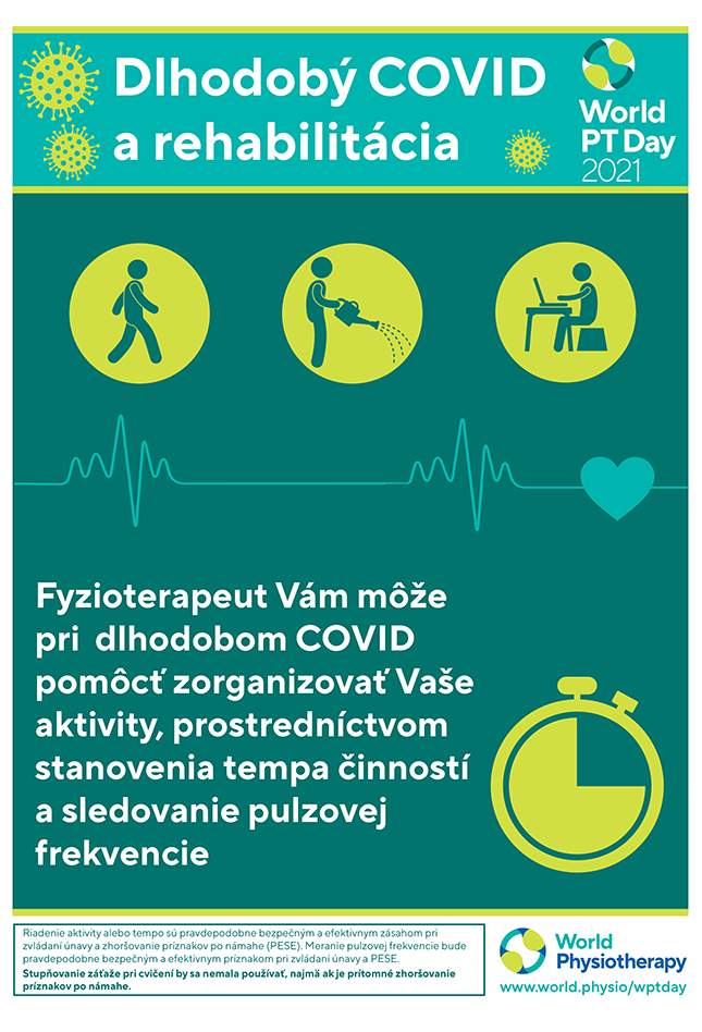 Imagen del cartel 2021 del Día Mundial del PT 1 en eslovaco