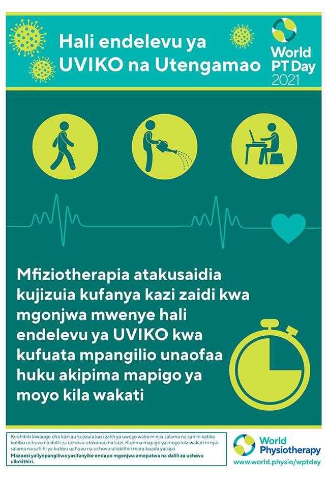 Image of World PT Day 2021 information sheet 2 in Swahili