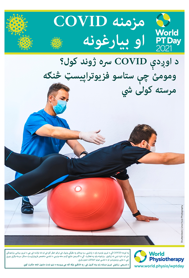 World PT Day poster 5. Pashto