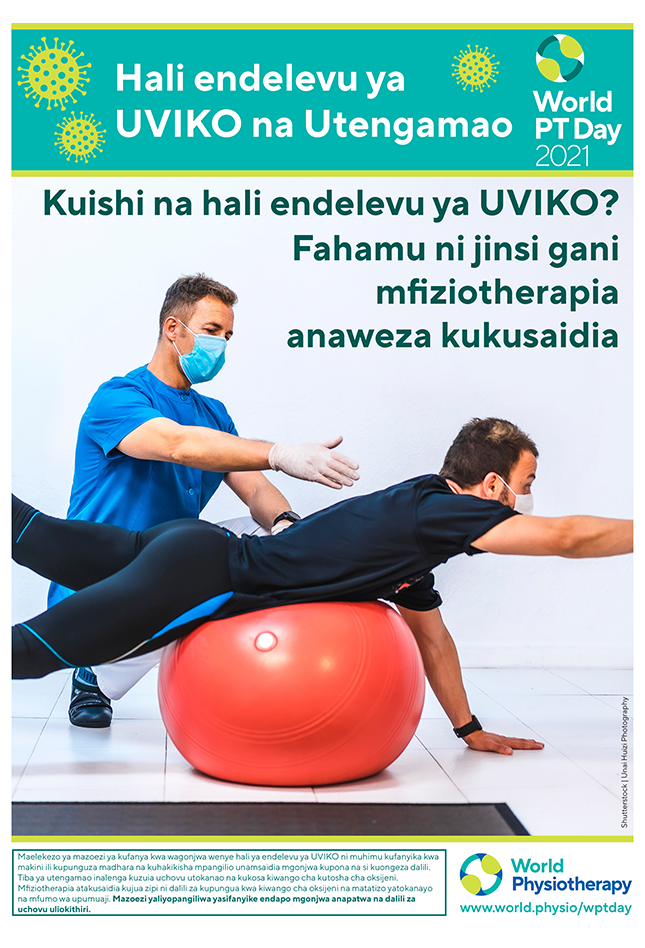 Image of World PT Day 2021 information sheet 5 in Swahili