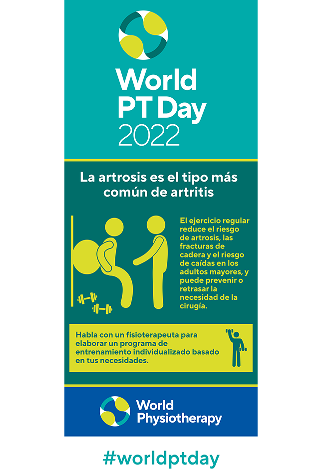 Image of World PT Day 2022 banner 1 in Spanish