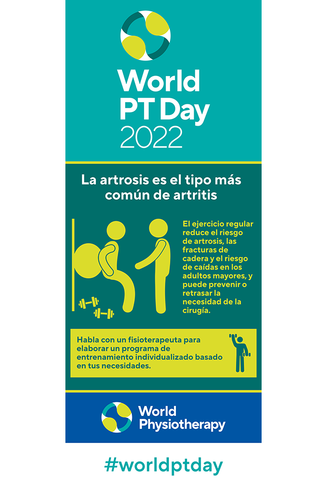Imagen del banner 2022 del Día Mundial del PT 1 en español