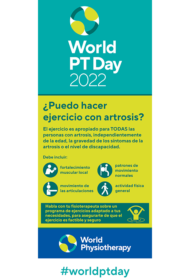 Imagen del banner 2022 del Día Mundial del PT 2 en español
