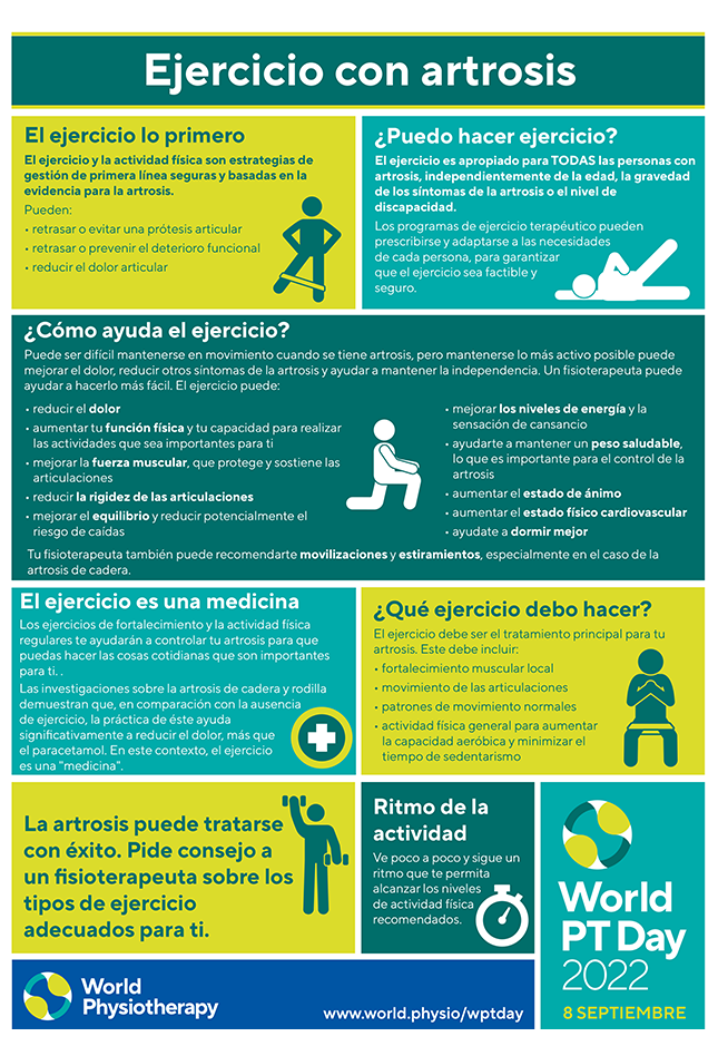 Image of World PT Day information sheet 2 in Spanish