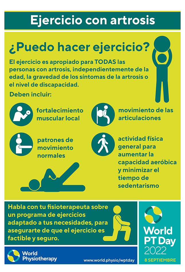 Image of World PT Day 2022 poster 2 in Spanish