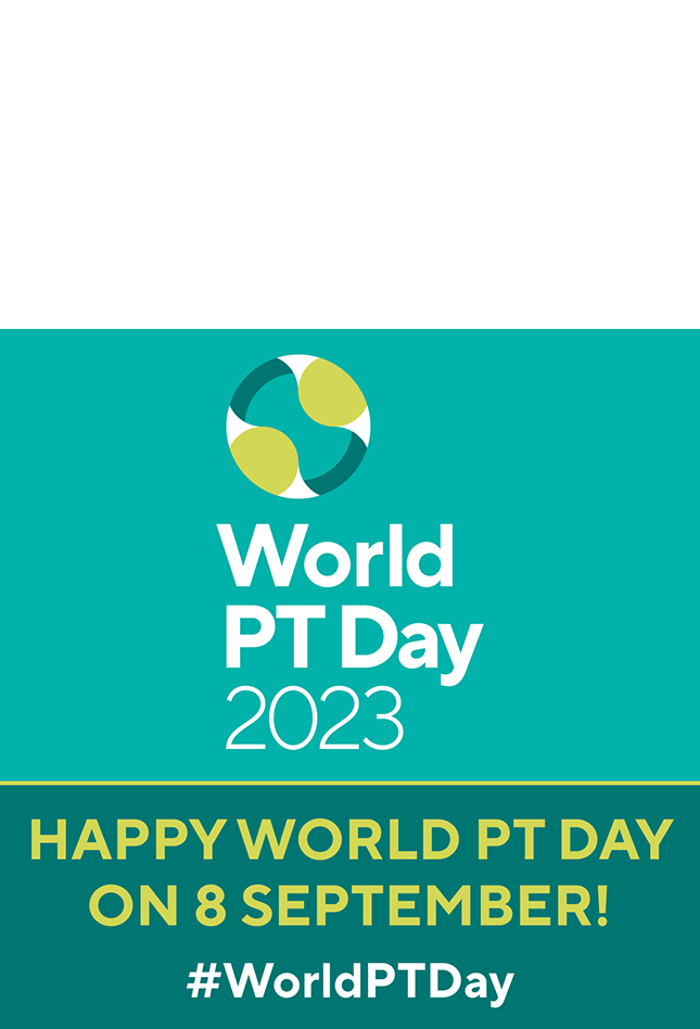 Image of World PT Day 2023 graphic for social media