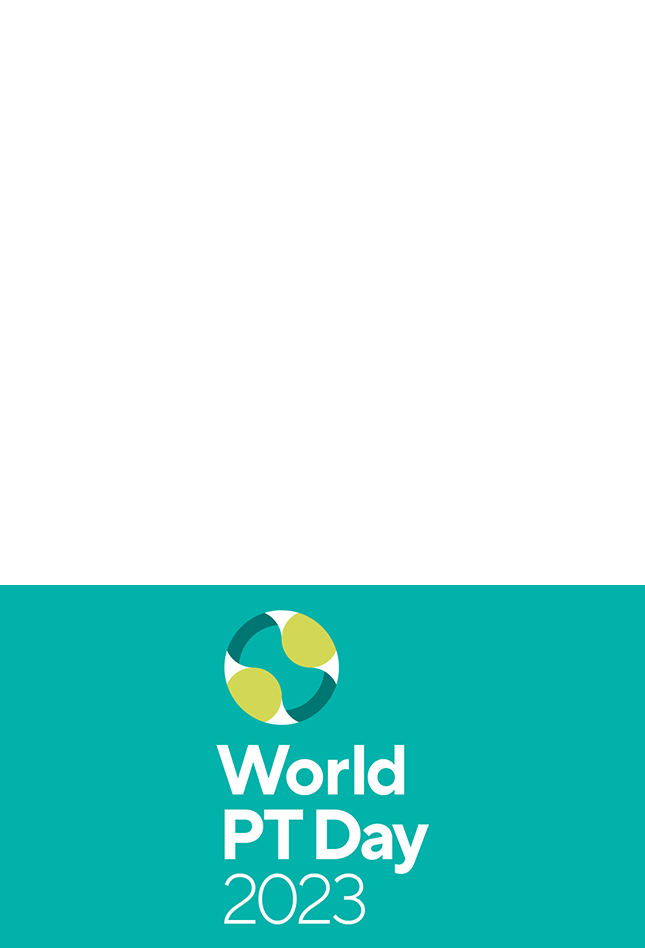 Image of World PT Day 2023 logo for social media