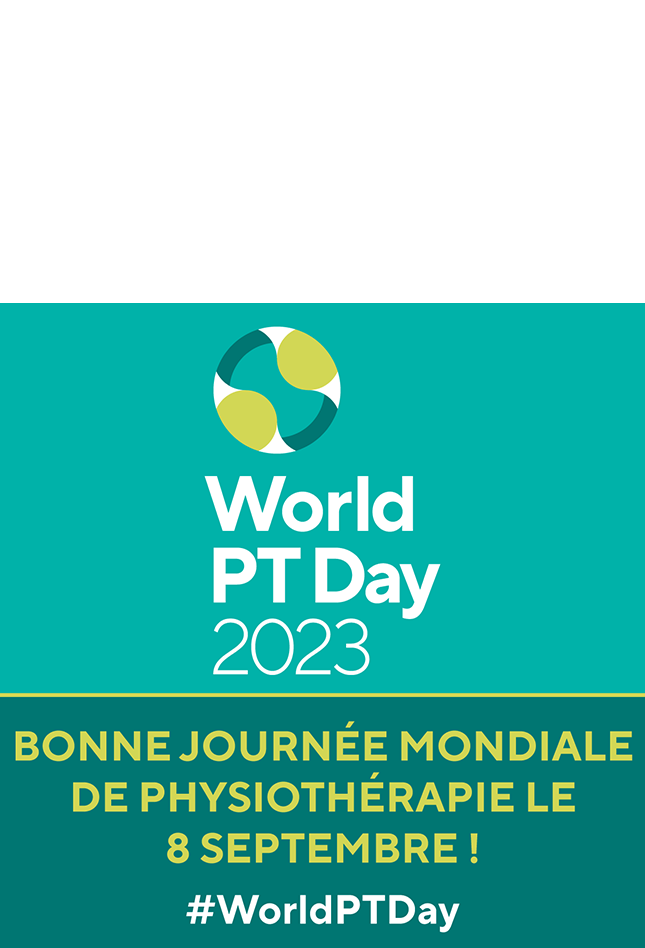 Grafica dei social media della Giornata mondiale del PT 2023 in francese