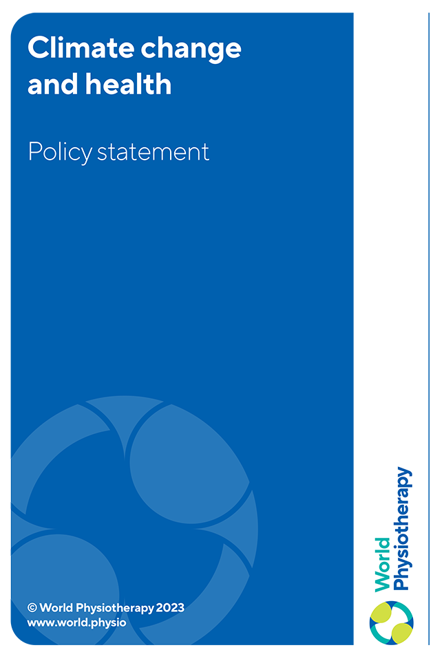 Policy statement cover thumbnail: Climate change and health