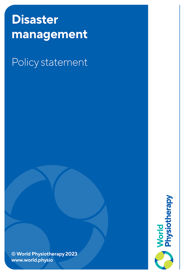 Miniatura da capa da declaração de política: Gestão de desastres