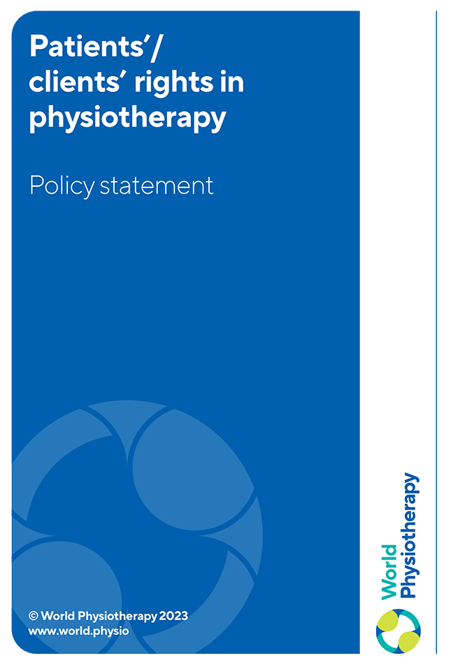Thumbnail sampul pernyataan kebijakan: Hak pasien/klien dalam fisioterapi