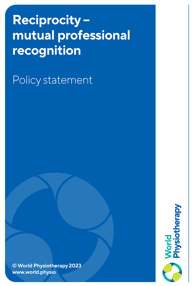 Policy statement cover thumbnail: Reciprocity – mutual professional recognition