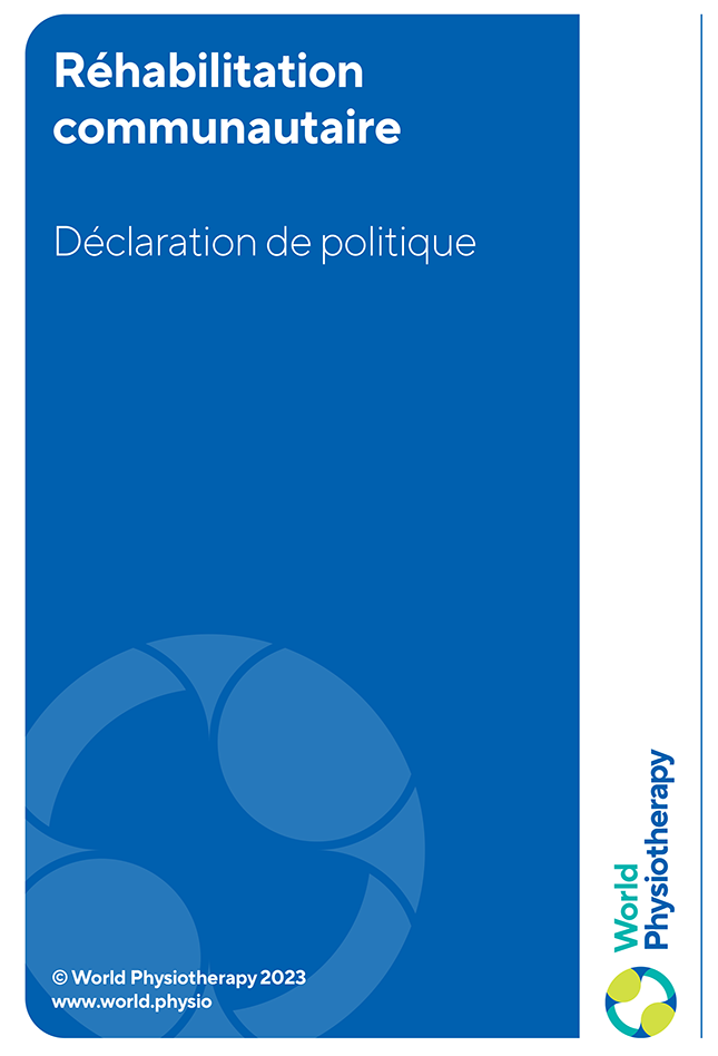 policy statement: community based rehabilitation (French)
