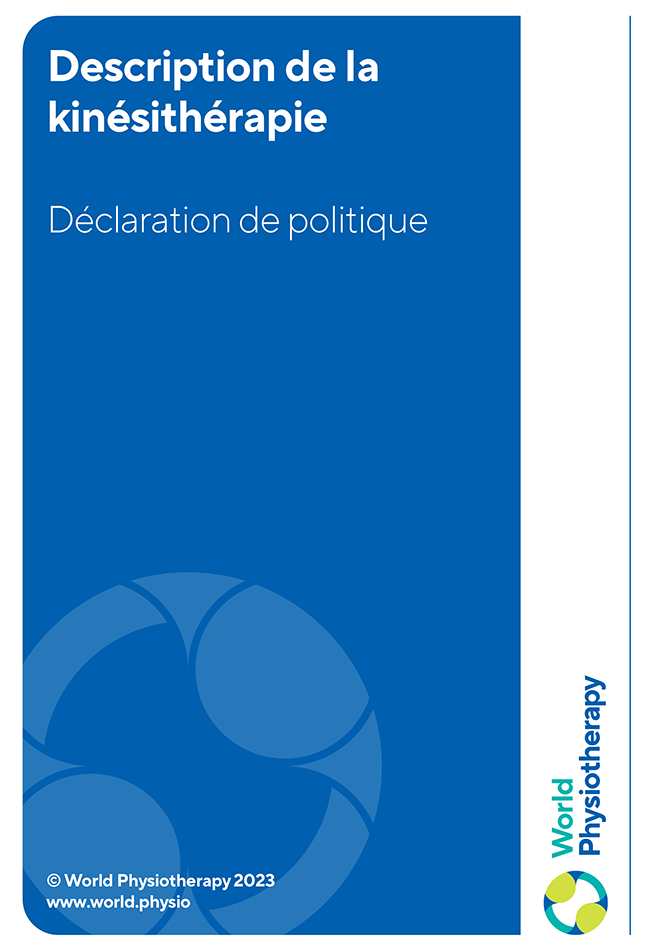 policy statement: description of physiotherapy (French)