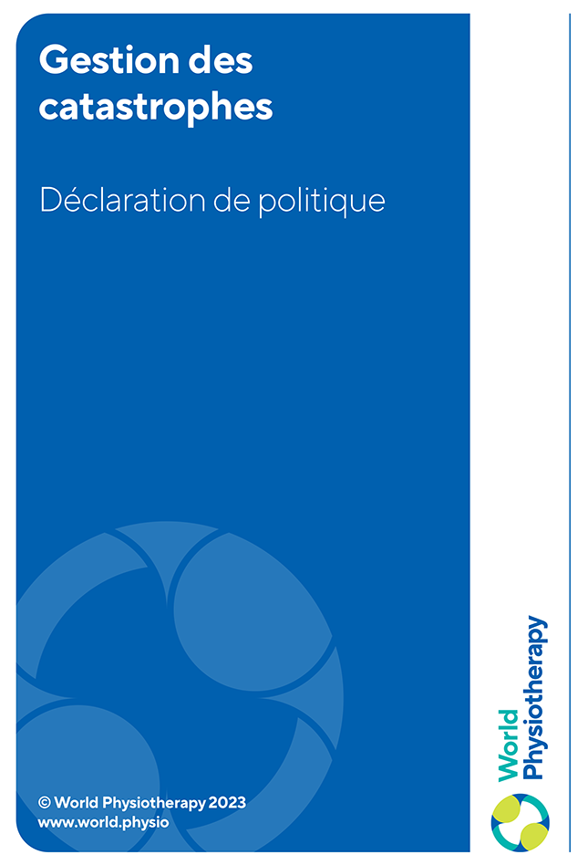 declaración de política: gestión de desastres (francés)