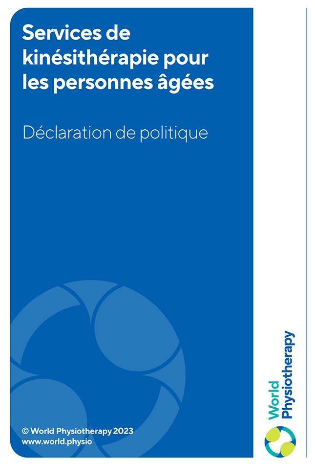 Declaración de política: servicios de fisioterapia para personas mayores (francés)