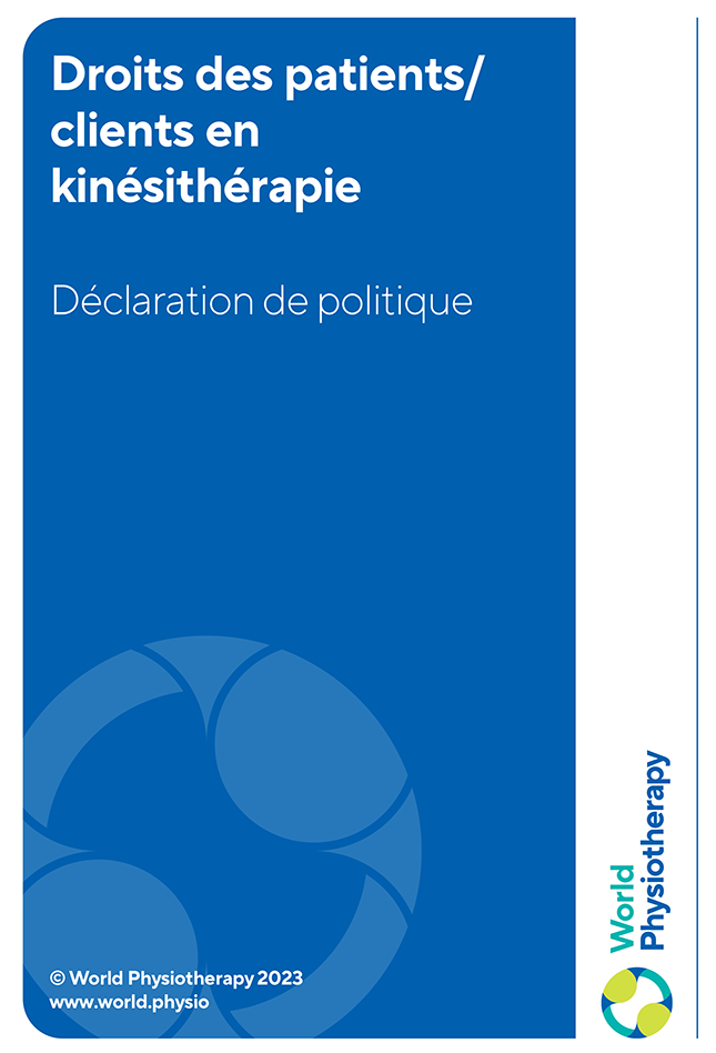 policy statement: patient/clients rights in physiotherapy (French)