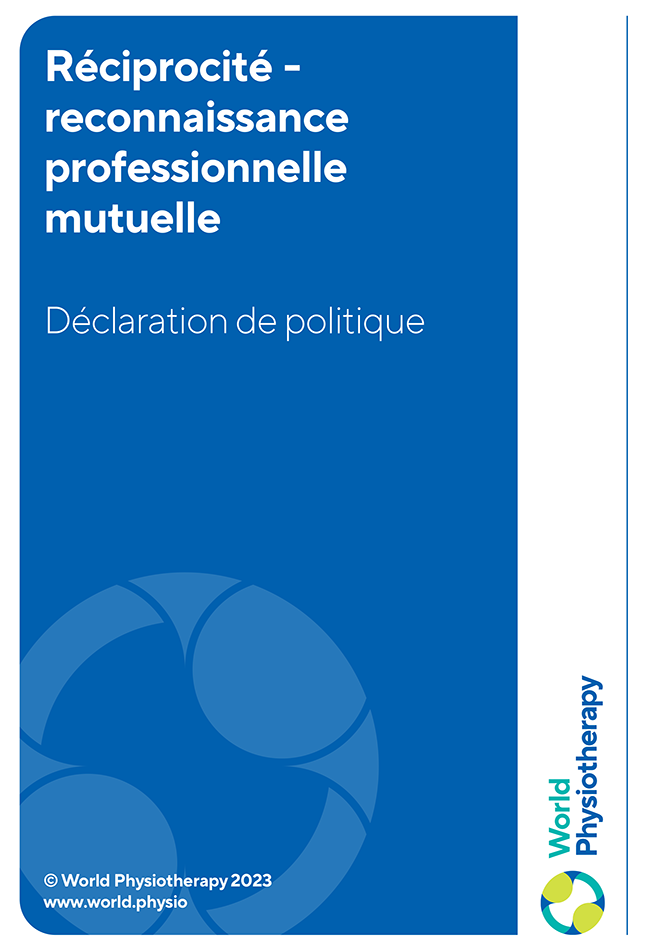 policy statement: reciprocity – mutual professional recognition(French)