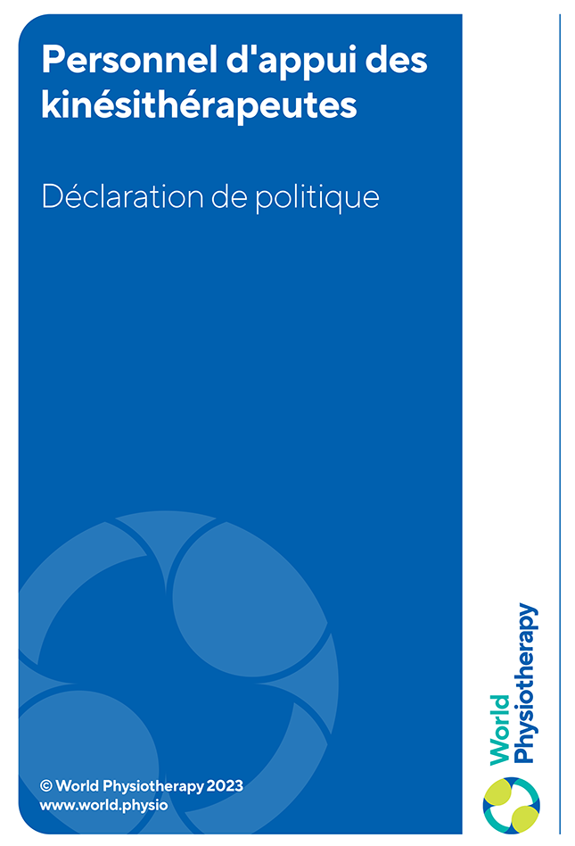 dichiarazione politica: personale di supporto fisioterapista (francese)